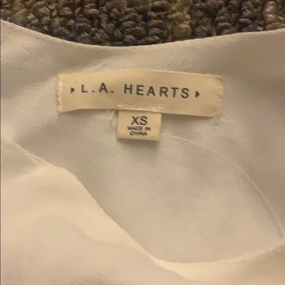 Pacsun L.A. Hearts White Flowy Tank Top - Picture 2 of 2